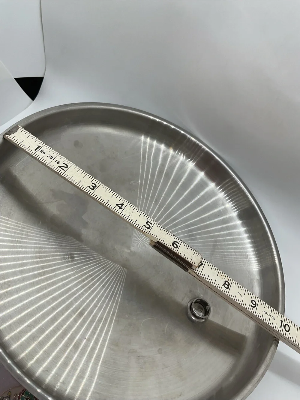 Saladmaster Stainless Steel Frying Pan Lid with Black Knob and Vapo Seal Vent